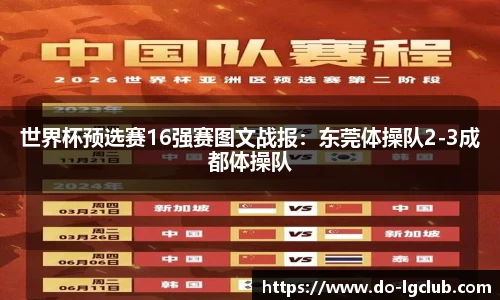 世界杯预选赛16强赛图文战报：东莞体操队2-3成都体操队